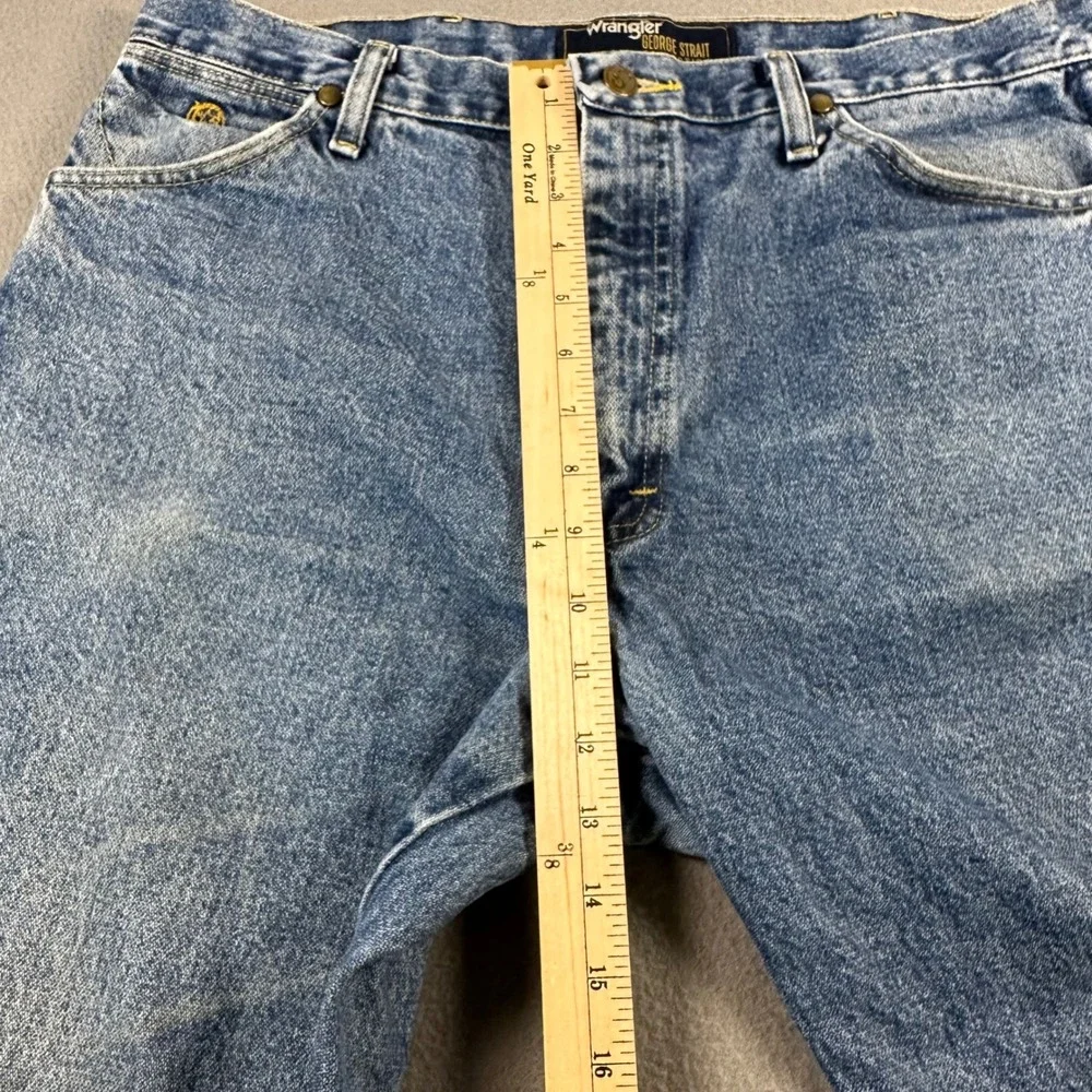 Wrangler George Strait Collection Jeans Mens 36x32 Blue Cowboy Cut 1013MGSHD